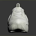 White Nike Casual Sneakers With Chunky Sole And Classic Swoosh Design