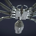 Detailed Mechanical Spider Design With Robotic Legs And Metallic Body Structure 3d model