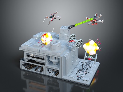 Star Wars Sci-Fighter Tower Modern Tower Defense model