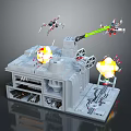 Star Wars Sci-Fighter Tower Modern Tower Defense 3d model