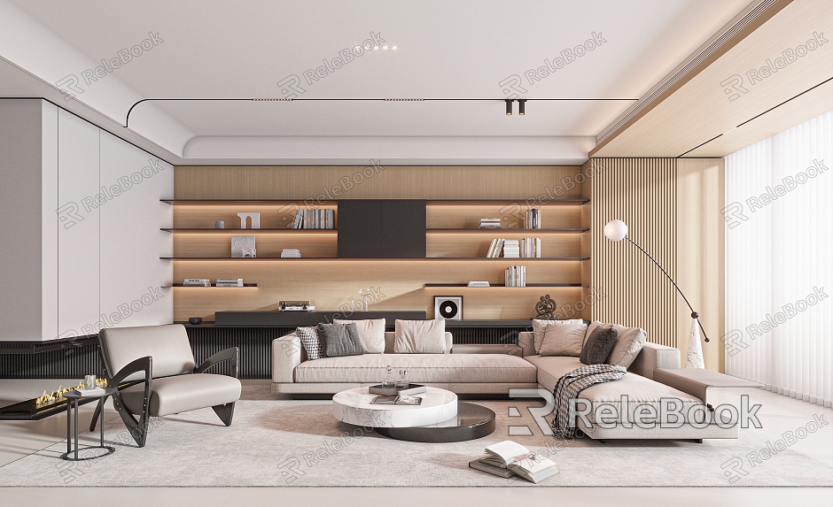 Modern Minotti living room model