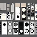 Modern Washing Machines With Various Designs And Different Color Options For Home Use