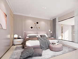 Nordic Children's Room Girls Room 3d model