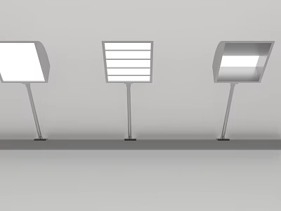 Modern Stylish Downlights And Spotlights With Various Designs For Indoor Lighting 3d model