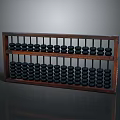 Traditional Wooden Abacus With Black Beads As Classic Calculating Tool For Daily Use
