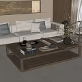 Middle Ancient Style Coffee Table 3d model