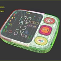 Digital Blood Pressure Monitor With Clear Display Screen And Heart Rate Monitoring Settings