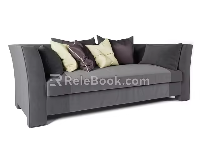 Double sofa 3d model