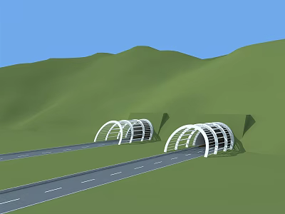 modern portal tunnel 3d model modern portal tunnel 3d model