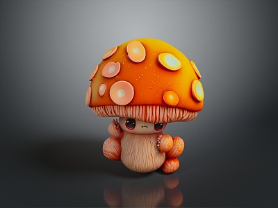 Mushrooms, straw mushrooms, poisonous mushrooms, plant mushrooms, mushrooms, ganoderma lucidum, tree mushrooms, vegetables, fruits and vegetables 3d model