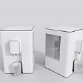 White Water Dispensers With Transparent Window And Cup For Daily Use