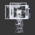 Industrial Equipment Featuring Sturdy Metal Cabinet Frame And Extended Work Platform