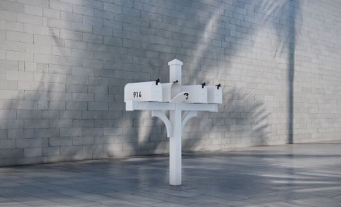 Modern mailbox 3d model