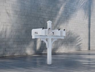 Modern mailbox 3d model