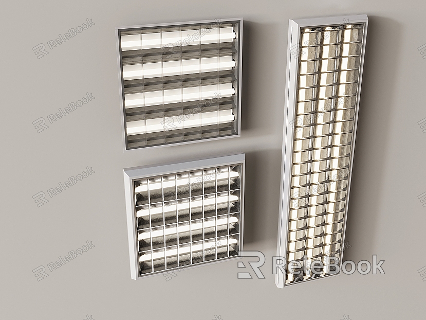 Modern Grille Lamp Embedded Grille Lamp Tube model