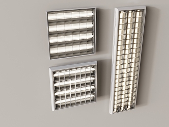 Modern Grille Lamp Embedded Grille Lamp Tube 3d model