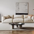 Modern Sofa Coffee Table Combination Coffee Table Decorations 3d model