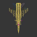 Modern Military Fighter Jet With Gray Aerodynamic Body Sharp Nose And Twin Tail