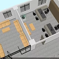 Office Floor Plan Design With Multiple Workstations Meeting Rooms And Lounge Areas
