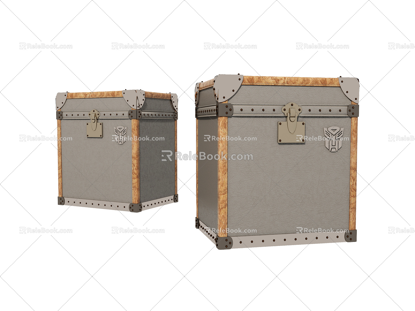 Modern box storage box 3d model