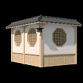 Background wall modeling wall 3d model