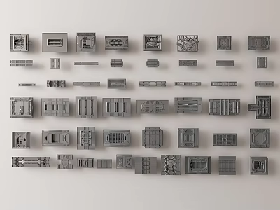 High Quality Assorted Hardware Tools Collection with Different Metal Components and Parts 3d model