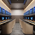 Industrial LOFT Internet Cafe Box 3d model