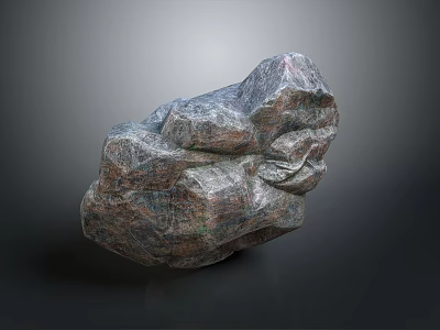 Modern Natural Rock Decoration Piece With Textured Surface For Contemporary Spaces 3d model