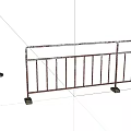 Metal Fence Barrier With Rail Design For Safety And Crowd Control