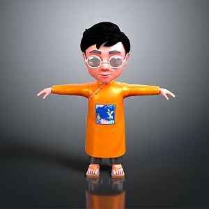 Children Boy Baby Cartoon Children Boy Little Boy Cartoon Boy 3d model