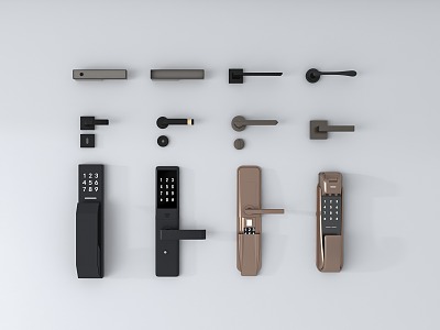 Modern Door Handle 3d model