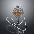Cross Pendant Necklace With Chain Stylish Fashion Accessory For Daily Outfit