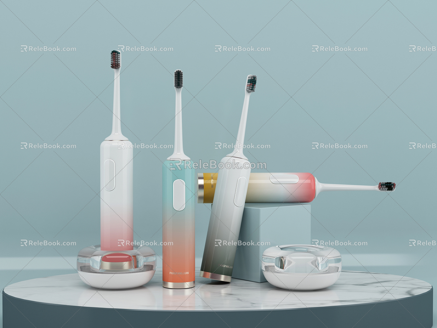 Modern Toothbrush Electric Toothbrush 3d model