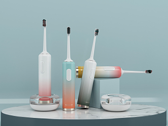 Modern Toothbrush Electric Toothbrush 3d model