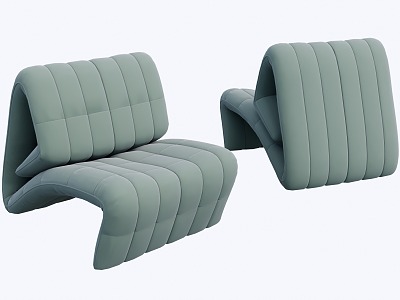 Italian single sofa 3d model