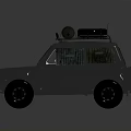 Rugged Off Road Vehicle With Roof Rack Fuel Tank And Protective Window Bars