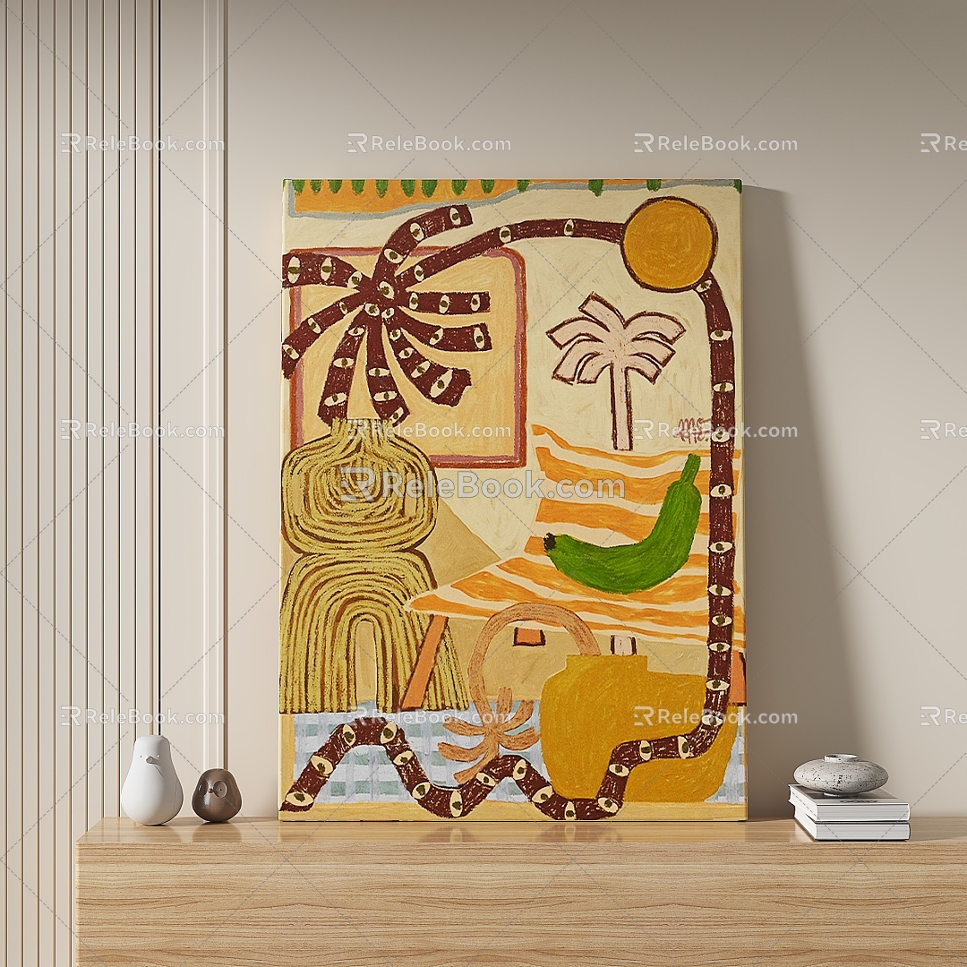 Simple Decorative Painting 3d model