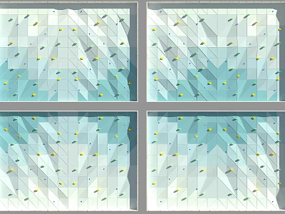 Modern Climbing Wall 3d model