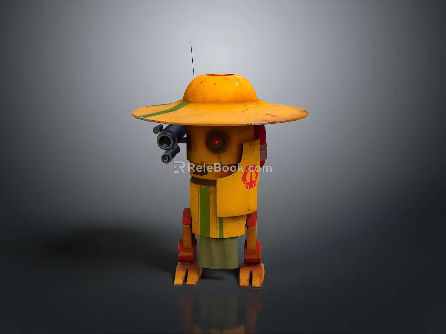 Robot Sentinel Sci-fi Robot Assistant Small Robot Butler 3d model