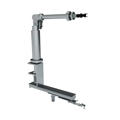 Mechanical Support Arm Structure With Vertical Column And Horizontal Extension Base 3d model