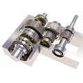 Precision Engineered Mechanical Components With Gears Shafts Bearings And Metal Structure