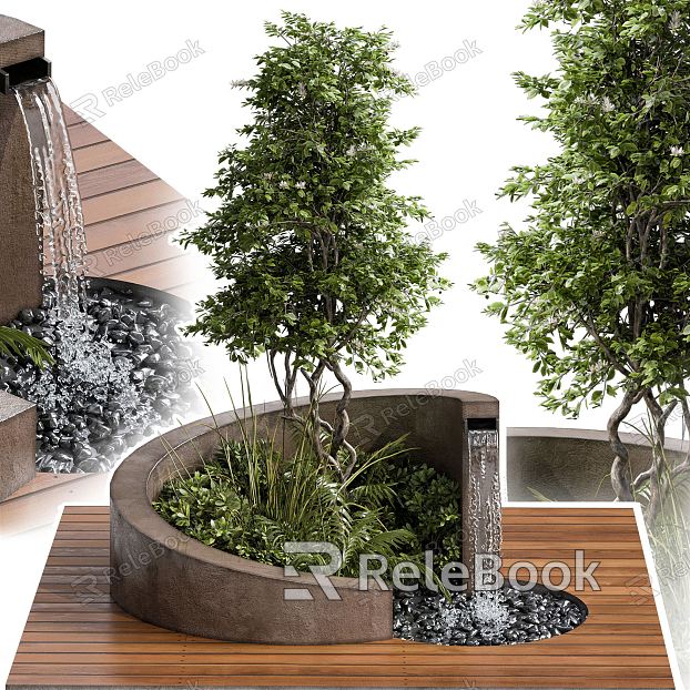 Modern Tree Pond model