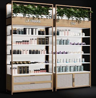 Cosmetic display cabinet shelf 3d model