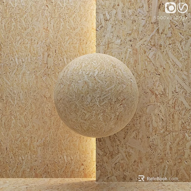 Round Natural Fiber Object Placed On Two Different Wooden Texture Backgrounds 3d model 