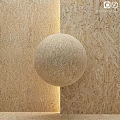 Round Natural Fiber Object Placed On Two Different Wooden Texture Backgrounds