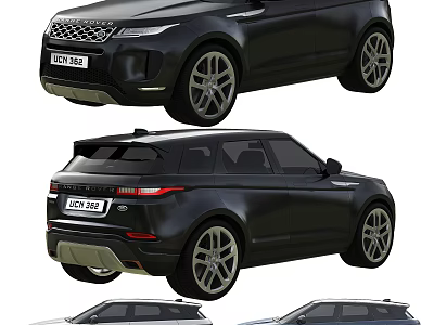 Black SUV With Modern Front Grille Alloy Wheels And Sleek Exterior Design 3d model