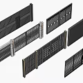 Modern Entrance Gates With Various Slatted Panel And Geometric Design Styles For Home Exterior
