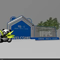 Beijing International Furniture Fair IFFC Welcome Home Furnishing Industry Design With Panda Green Plant