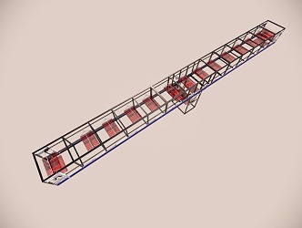 Cooling conveyor 3d model