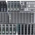 Modern Data Center Server Racks With Multiple Server Units And Equipment 3d model